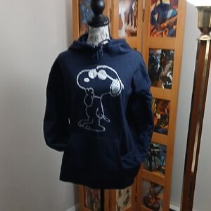 Peanuts Navy Graphic Hoodie